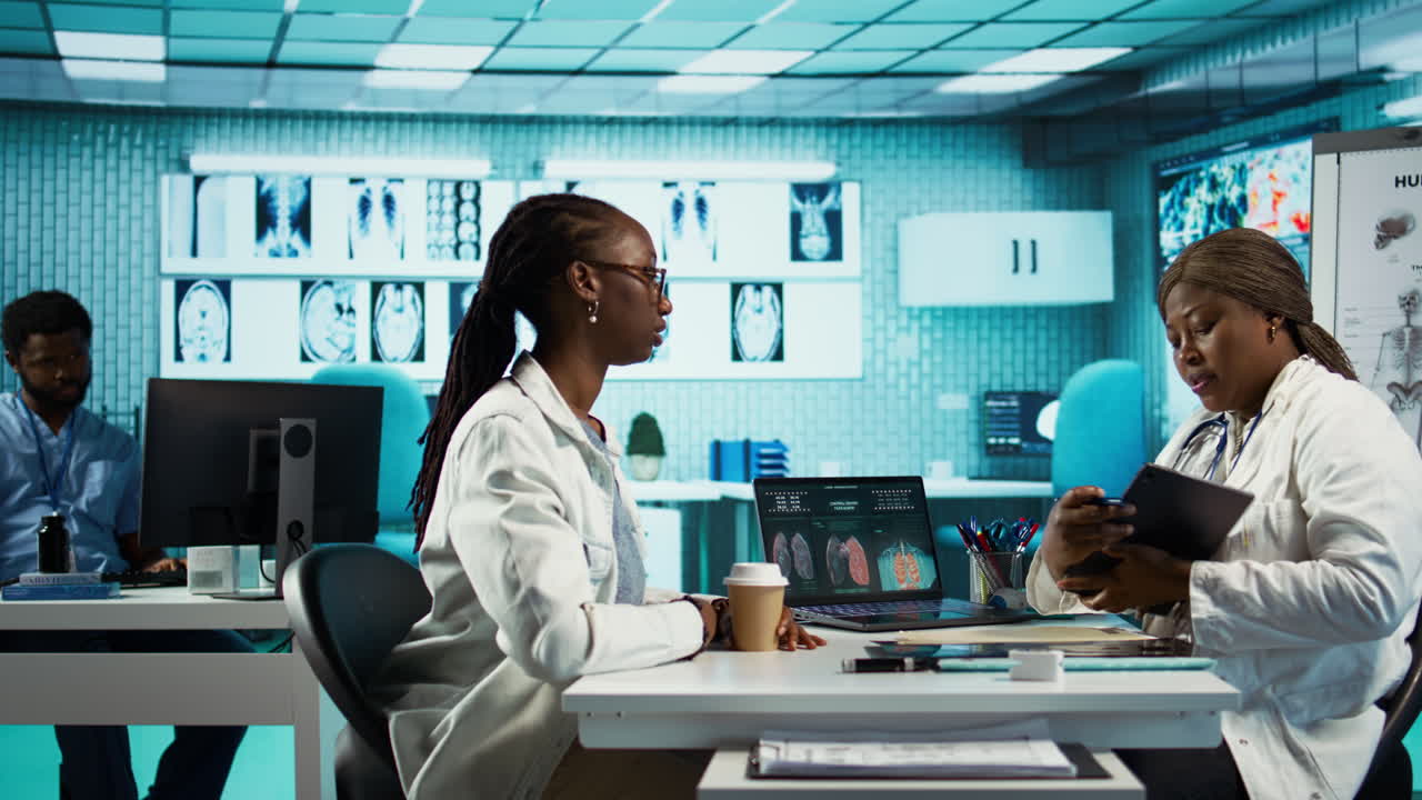Professional medical consultation showcasing a female doctor and patient