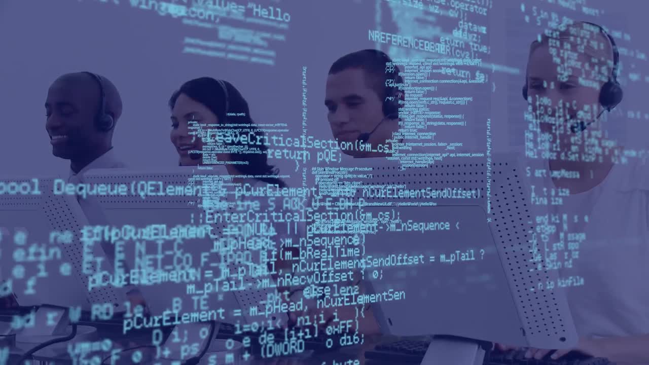 Data processing and busy office