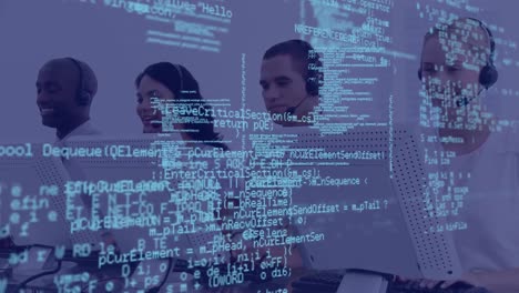 elaborazione dei dati e ufficio affollato