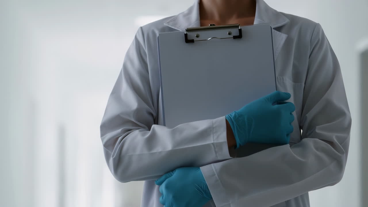 médico con un portapapeles