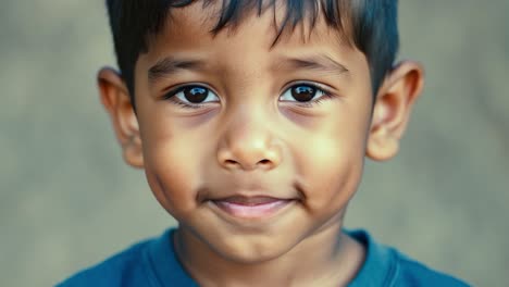 portrait of a smiling young boy