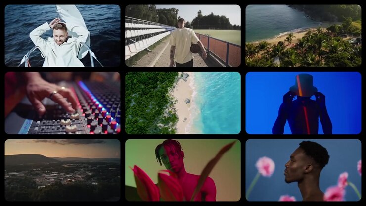 Montage of Diverse Lifestyle and Cinematic Visuals