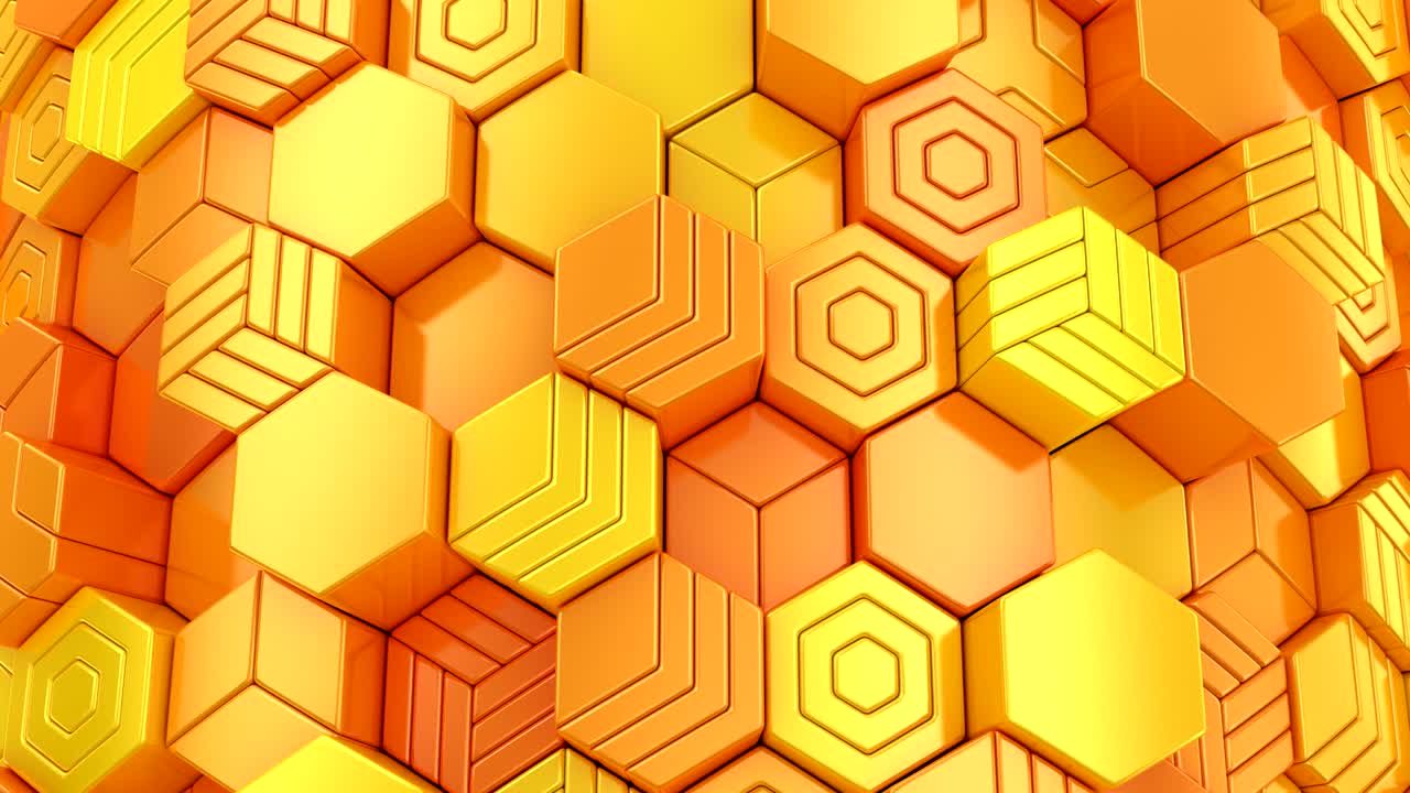 el fondo de los hexágonos