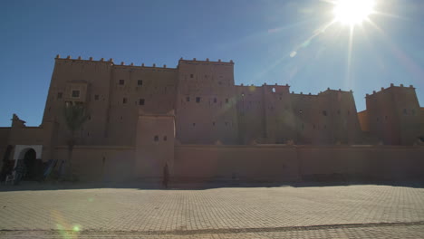 beautiful shot of the kasah of ouarzazate on a sunny day