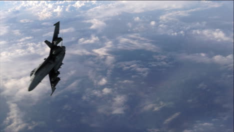 4k aerial jet fighter f-18 fires missiles