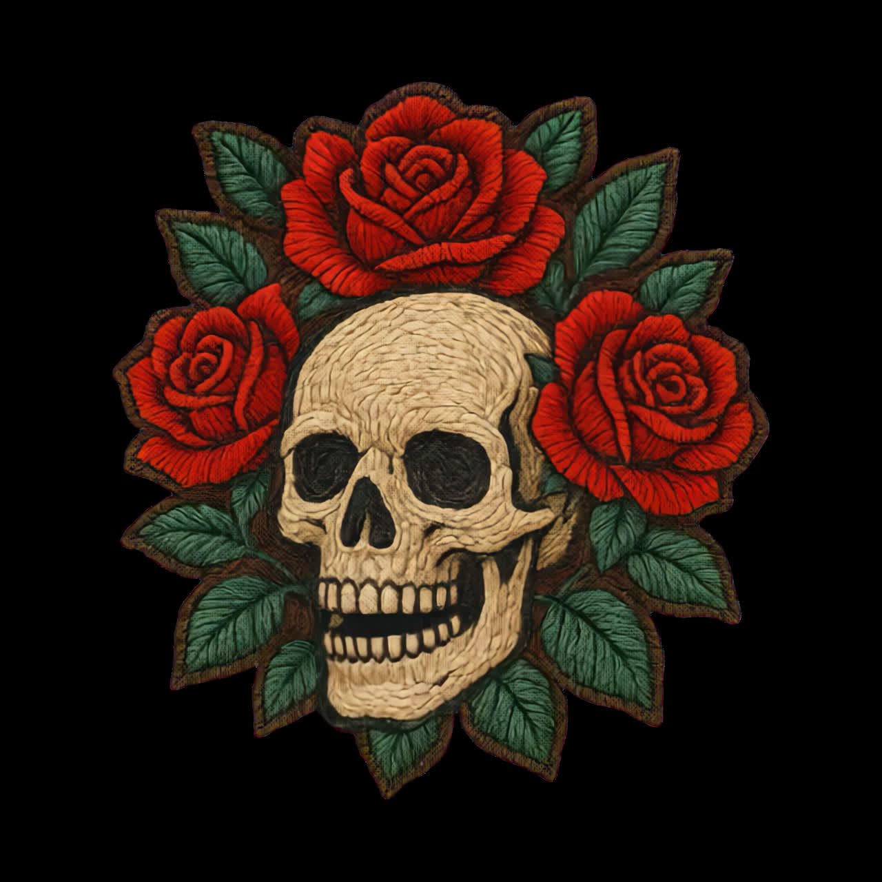 Skull and Roses Artwork