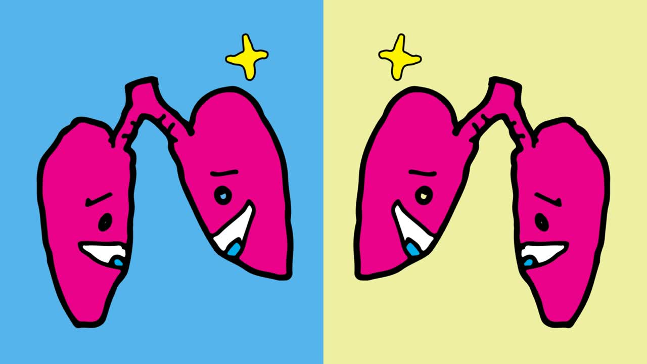kids drawing pop art seamless background with theme of lung