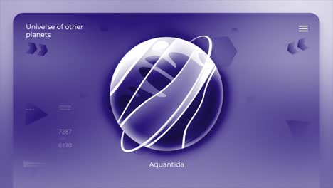 planeta púrpura en el espacio