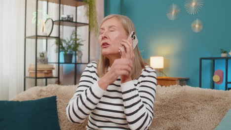 senior woman on phone