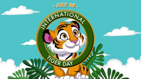 animated tiger promoting wildlife conservation awareness