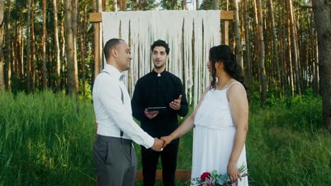 forest wedding ceremony