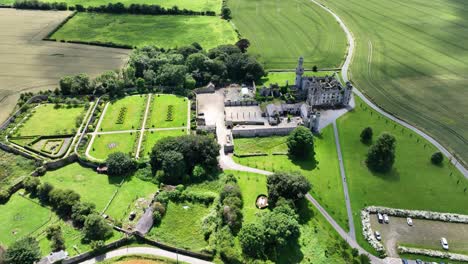 aerial overview of ruins of ducketts grove castle carlow ireland haunted places