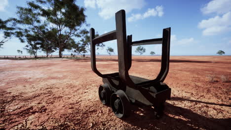 old-rusted-Mining-cart-in-desert