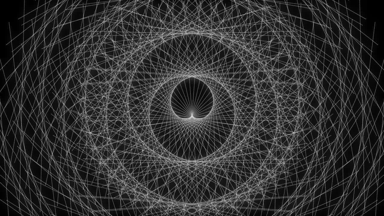 patrón de forma de punto de color blanco animación gráficos de movimiento