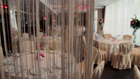 elegante sala de banquetes de bodas