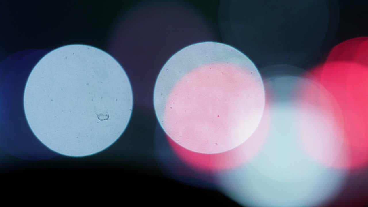 Blurry bokeh lights in slow-motion 120fps