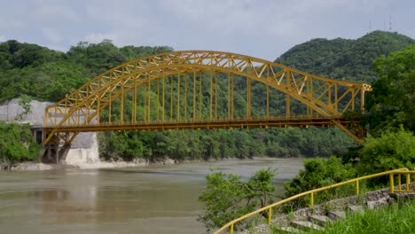 bridge at the usumacinta river in chiapas, mexico