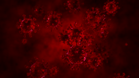 abstract coronavirus moving virus-cell -  motion graphics (loop)