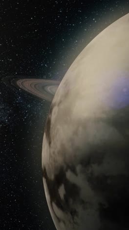 saturno en el espacio