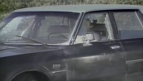 1995 dummy and car shot up with gun