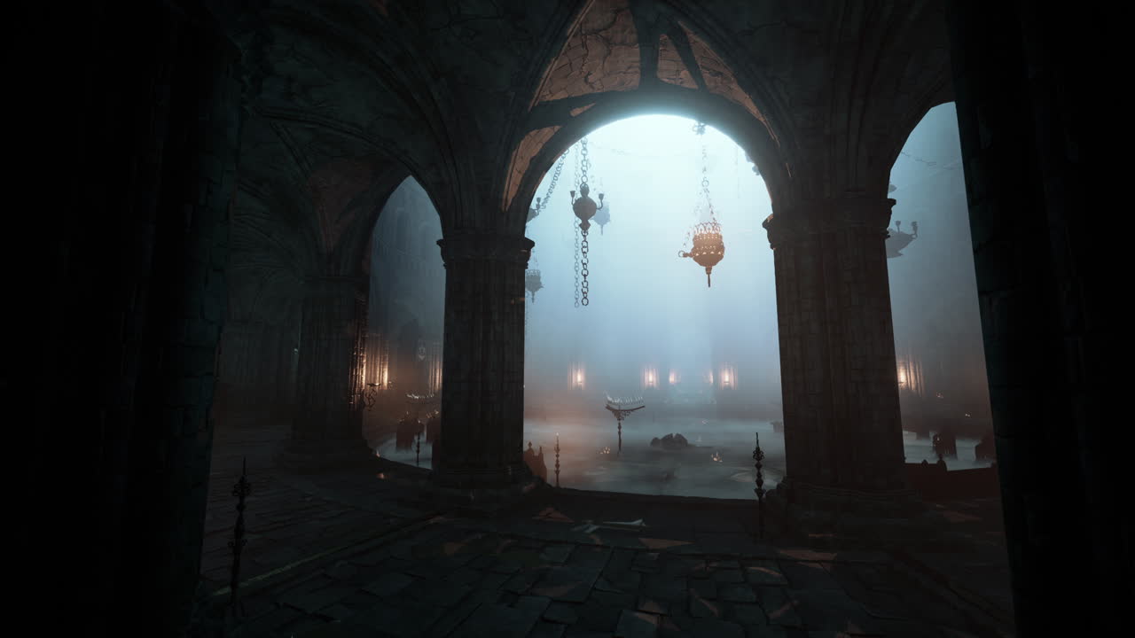 어고 신비로운 교회 내부