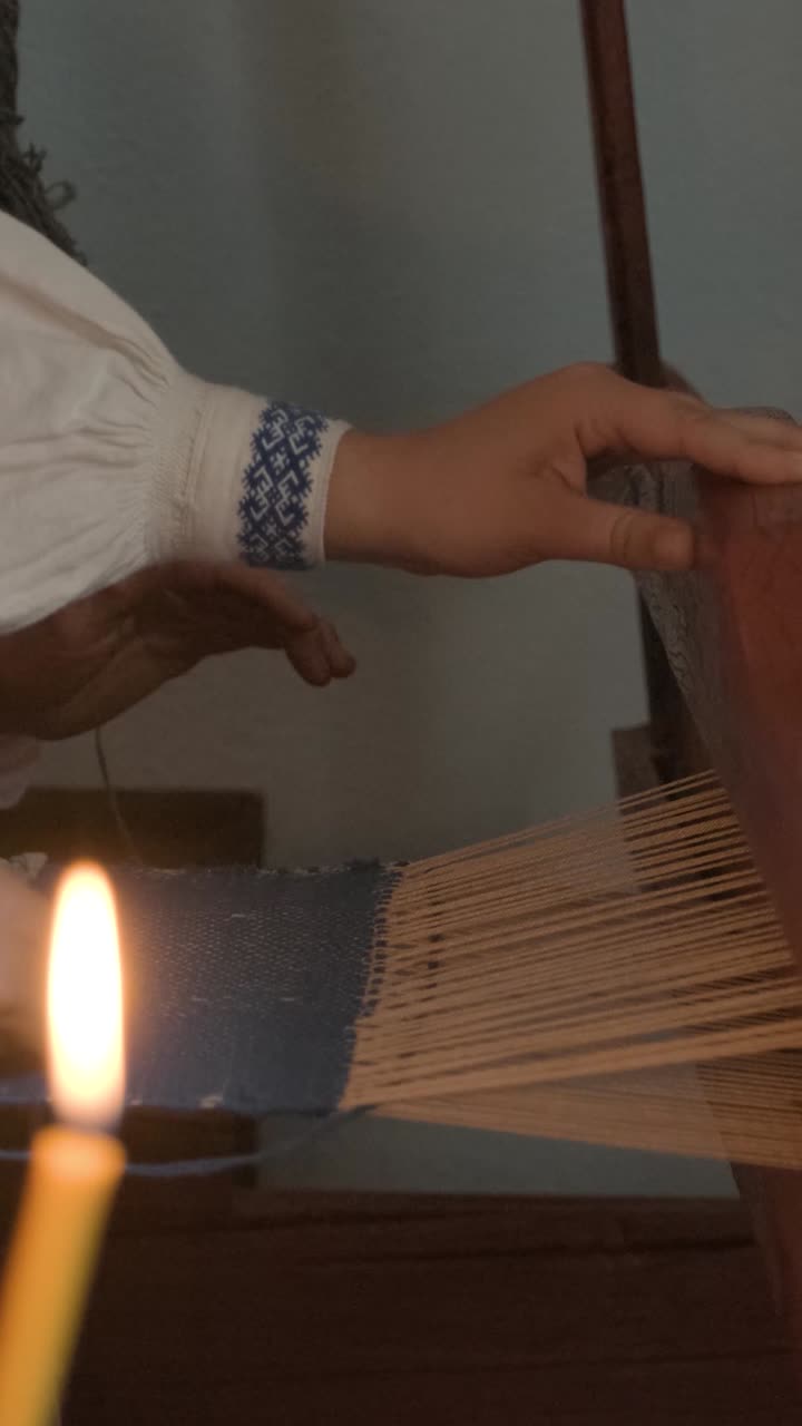 Traditional Weaving Process