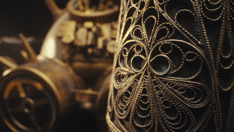 steampunk ornament close-up
