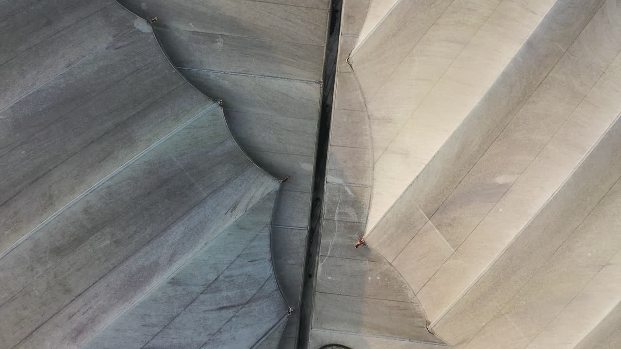 estructuras de dosel arquitectónico desde arriba