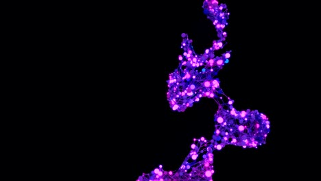 crecimiento de la red molecular.