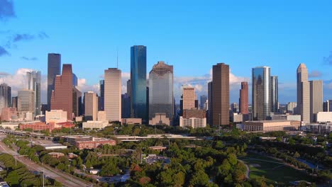 Drone-Video-of-Houston-Texas-Skyline