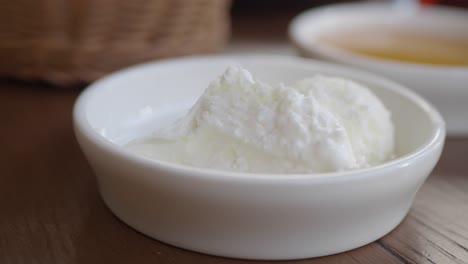 delicious yogurt in a small bowl