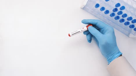 blood sample for coronavirus testing