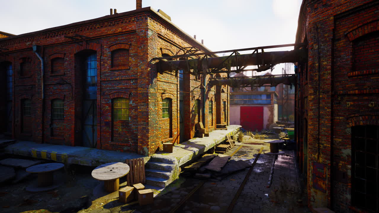 Uffici moderni in stile loft situati nei vecchi edifici della fabbrica.