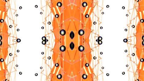 abstracto simple fondo 3d en color gradiente naranja, estilo low poly como fondo geométrico moderno o entorno matemático con efecto caleidoscópico. 4k uhd o fullhd bucle sin costuras.v26