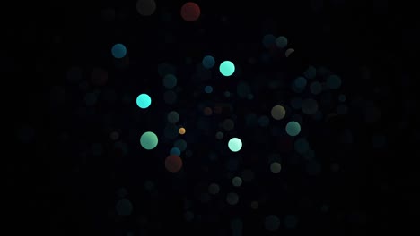 movimientos de círculos coloridos, animación 3d