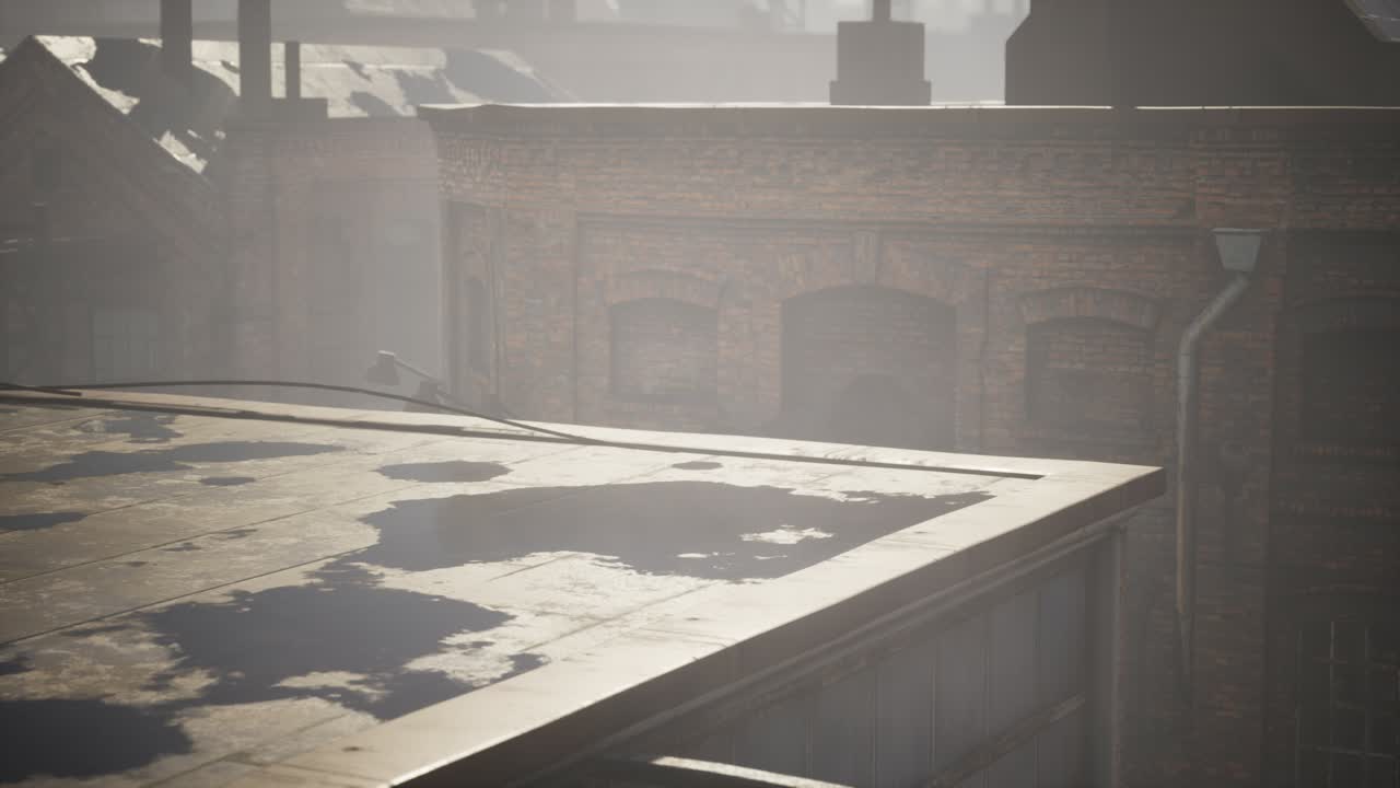 코로나바이러스 코로나19 전염병으로 인해 버려진 공장이 비어 있습니다.