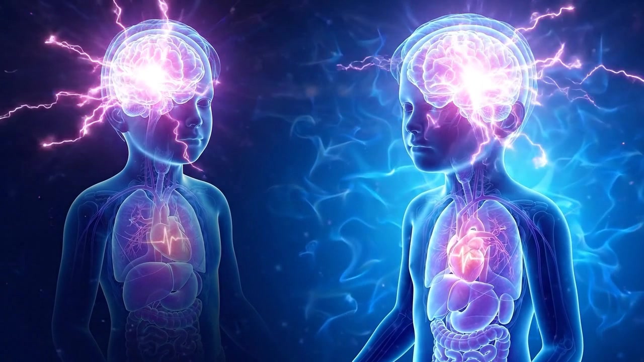 Visualizzazione medica astratta dell'anatomia del corpo