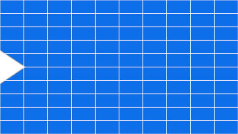 animación de flechas blancas sobre cuadrícula blanca en azul, y líneas azules y blancas que pasan en negro