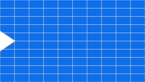 animation of white arrows over white grid on blue, and blue and white lines passing on black