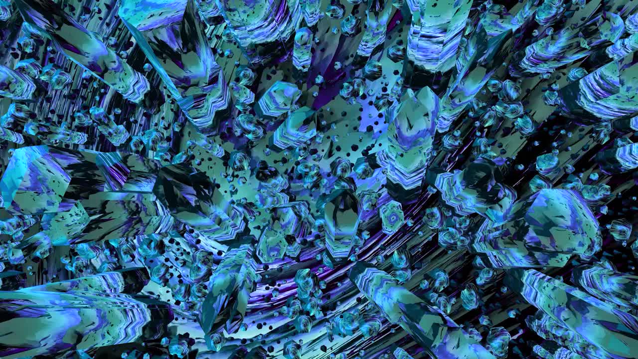 fractal de cristal abstracto