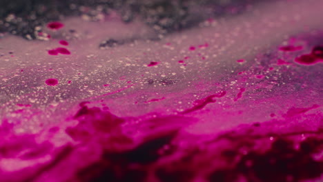 colourful, organic, liquids macro shots buzzing and flowing