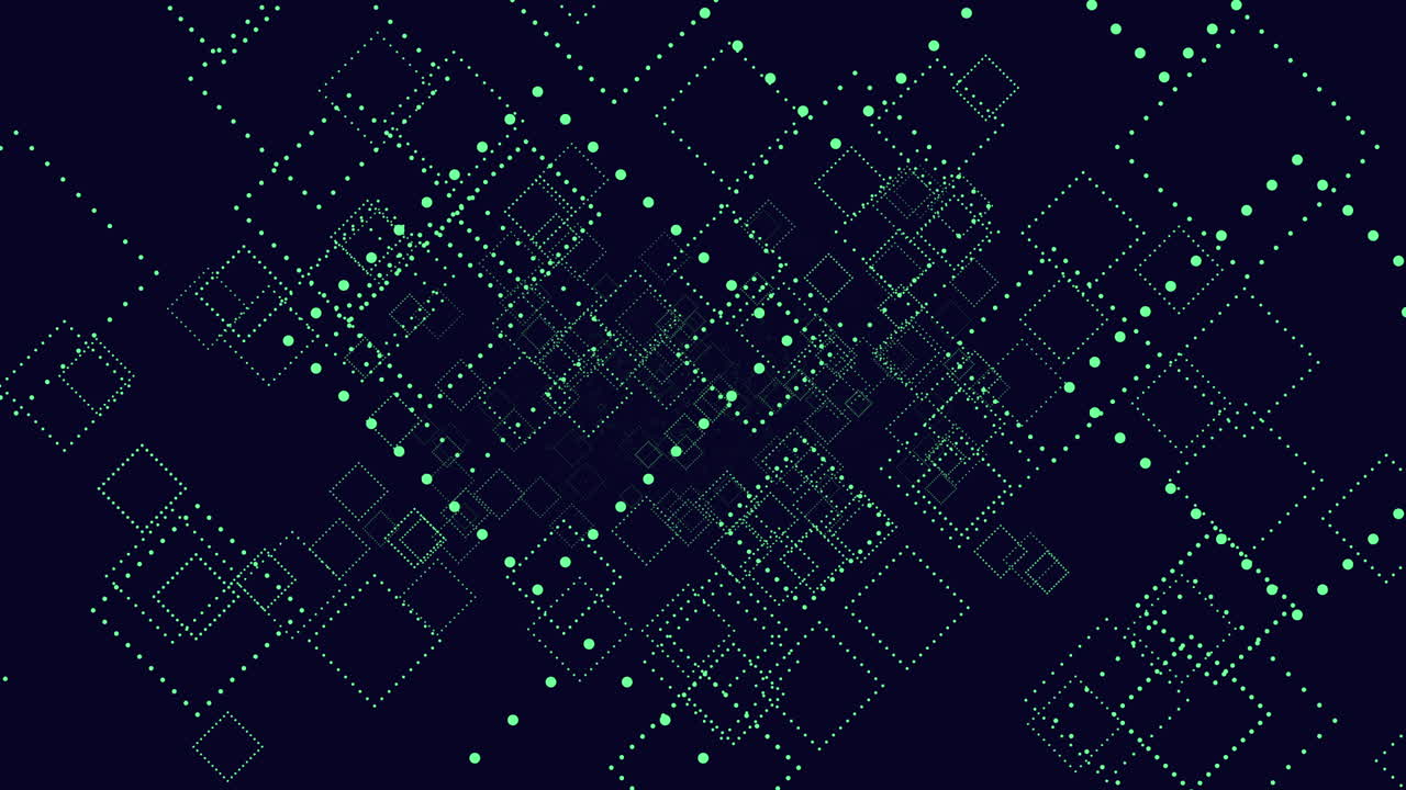 cuadrados geométricos voladores aleatorios en la galaxia oscura