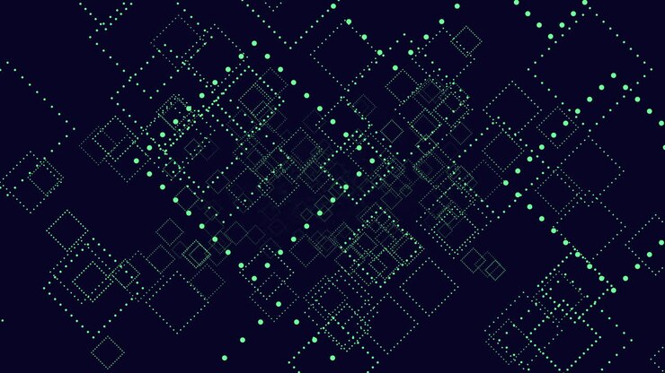 Flying random geometric squares in dark galaxy
