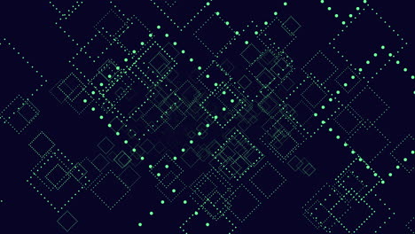 cuadrados geométricos voladores aleatorios en la galaxia oscura