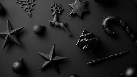 Christmas-minimalistic-and-simple-composition-in-mat-black-color