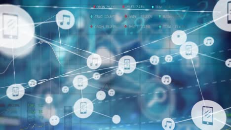 Animation-of-network-of-connections-over-data-processing