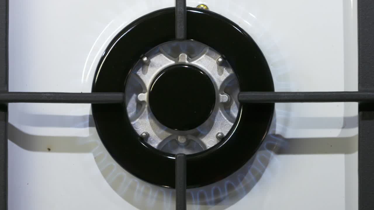 가스 스토브 버너 탑  뷰