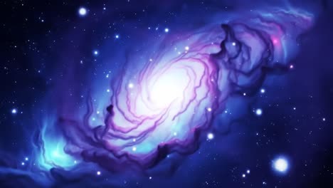 galaxia espiral en el espacio profundo