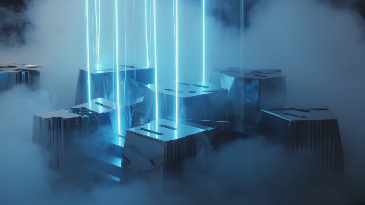 Abstract Futuristic 3D Rendering