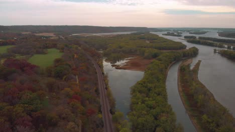 hermoso follaje otoñal en illinois